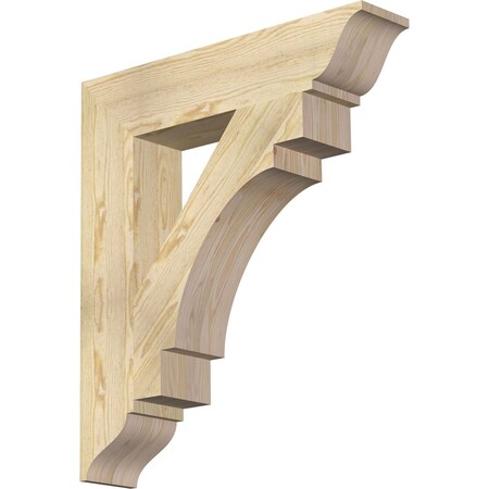 Ekena Millwork Merced Traditional Rough Sawn Bracket, Douglas Fir, 6"W x 30"D x 34"H BKT06X30X34MRC01RDF